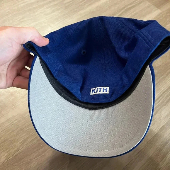 Kith x New Era New York Mets Fitted Size 7 3/8 Color Blue Orange - Picture 5 of 8